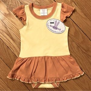 NWT Huggy Bunny 100% Pima Cotton Onesie with Skirt